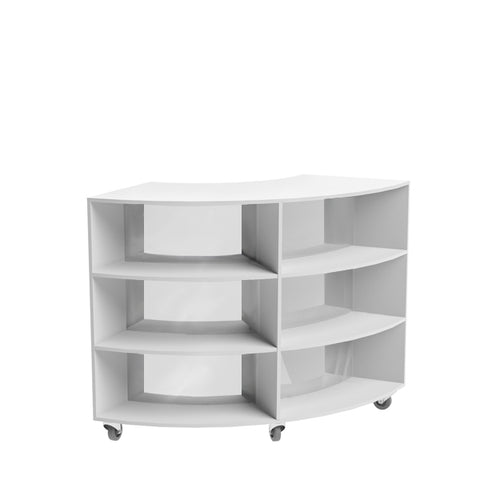 Curved Mobile Bookcase
