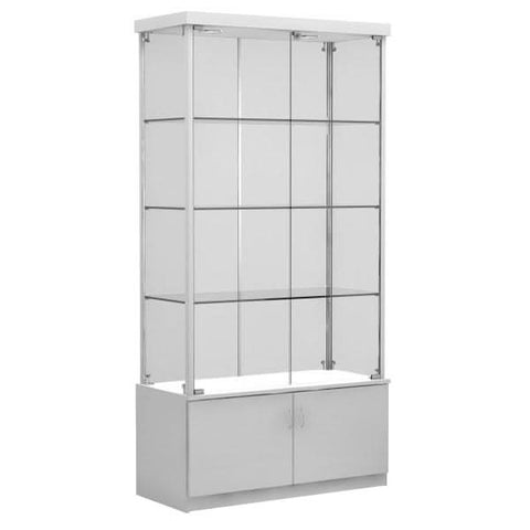Fortress Glass Display with Storage