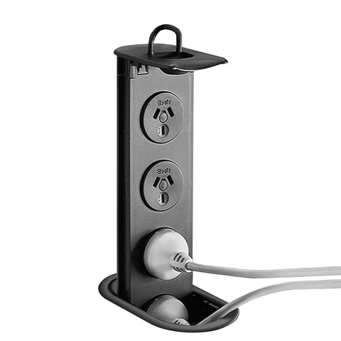 Power Tower In Desk Power