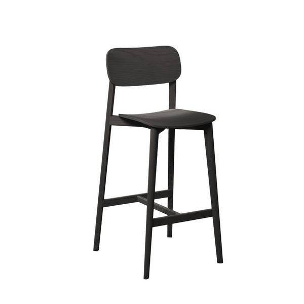 Kaeo Timber Stool - With Back