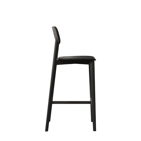 Kaeo Timber Stool - With Back