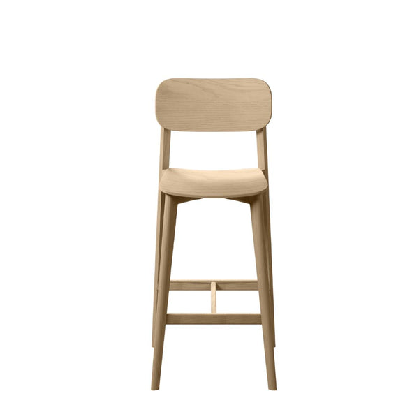 Kaeo Timber Stool - With Back
