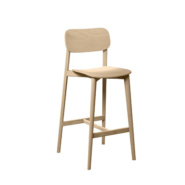 Kaeo Timber Stool - With Back