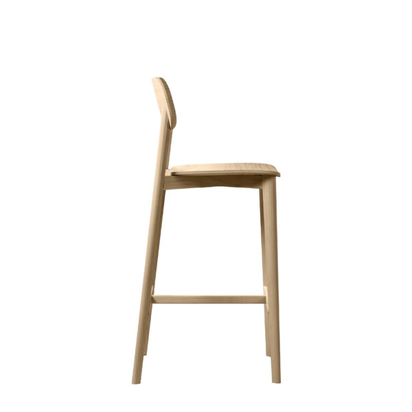Kaeo Timber Stool - With Back