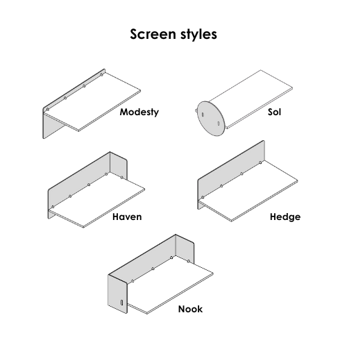 Vicinity® Workstation Screens