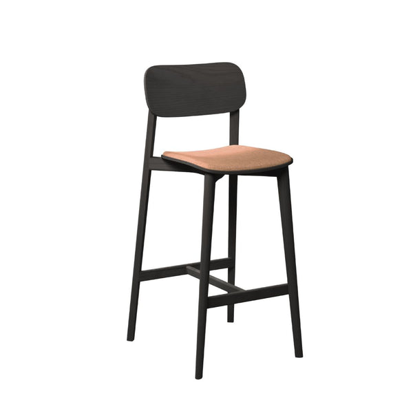 Kaeo Timber Stool - With Back