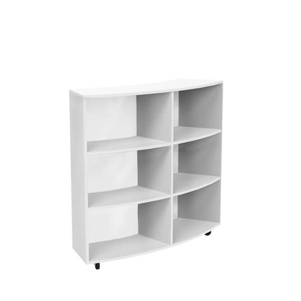 Curved Mobile Bookcase