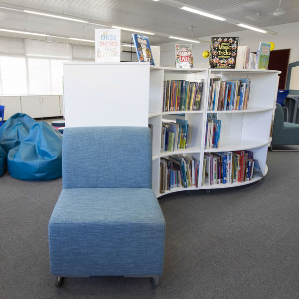 Curved Mobile Bookcase