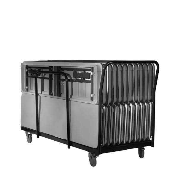 Edge Stack Trestle Table Cart