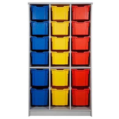 Flexistack® - 1910 Cabinet, 12 Extra Deep + 6 Jumbo Trays