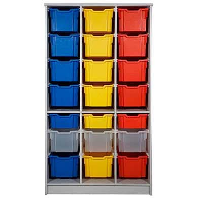 Flexistack® - 1910 Cabinet, 18 Extra Deep + 3 Deep Trays