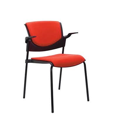 Forum Chair, Upholstered Seat/Back with Arms