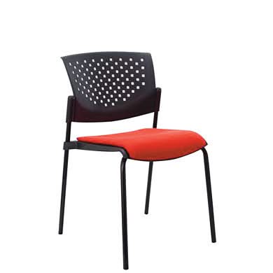 Forum Chair, Upholstered Seat, No Arms