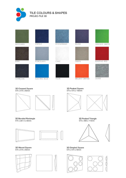 Office Line Acoustic Wall Tile for Schools. 3D Wall Tile