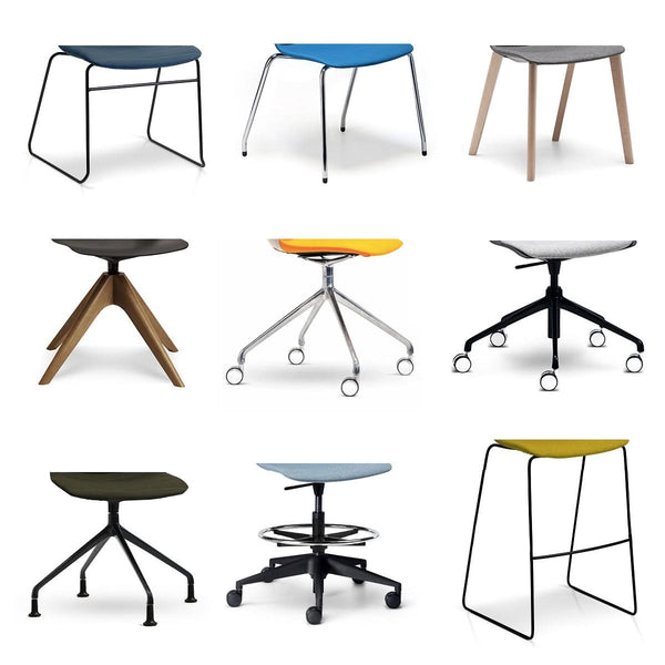 Retro Chair Swivel Drafting Stool (Gas Lift)